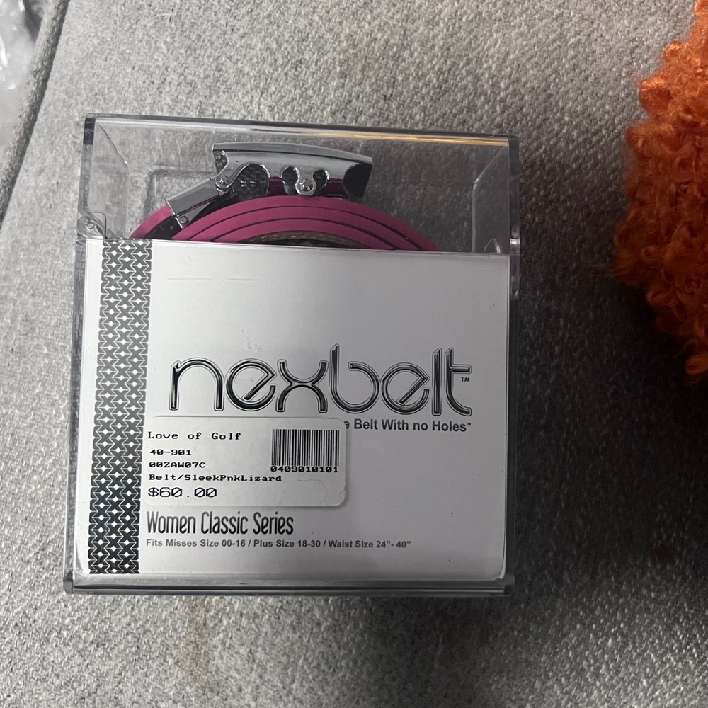 New NextBelt Pink Lizzard with Embellished Silver crystal Buckle belt - Picture 6 of 7